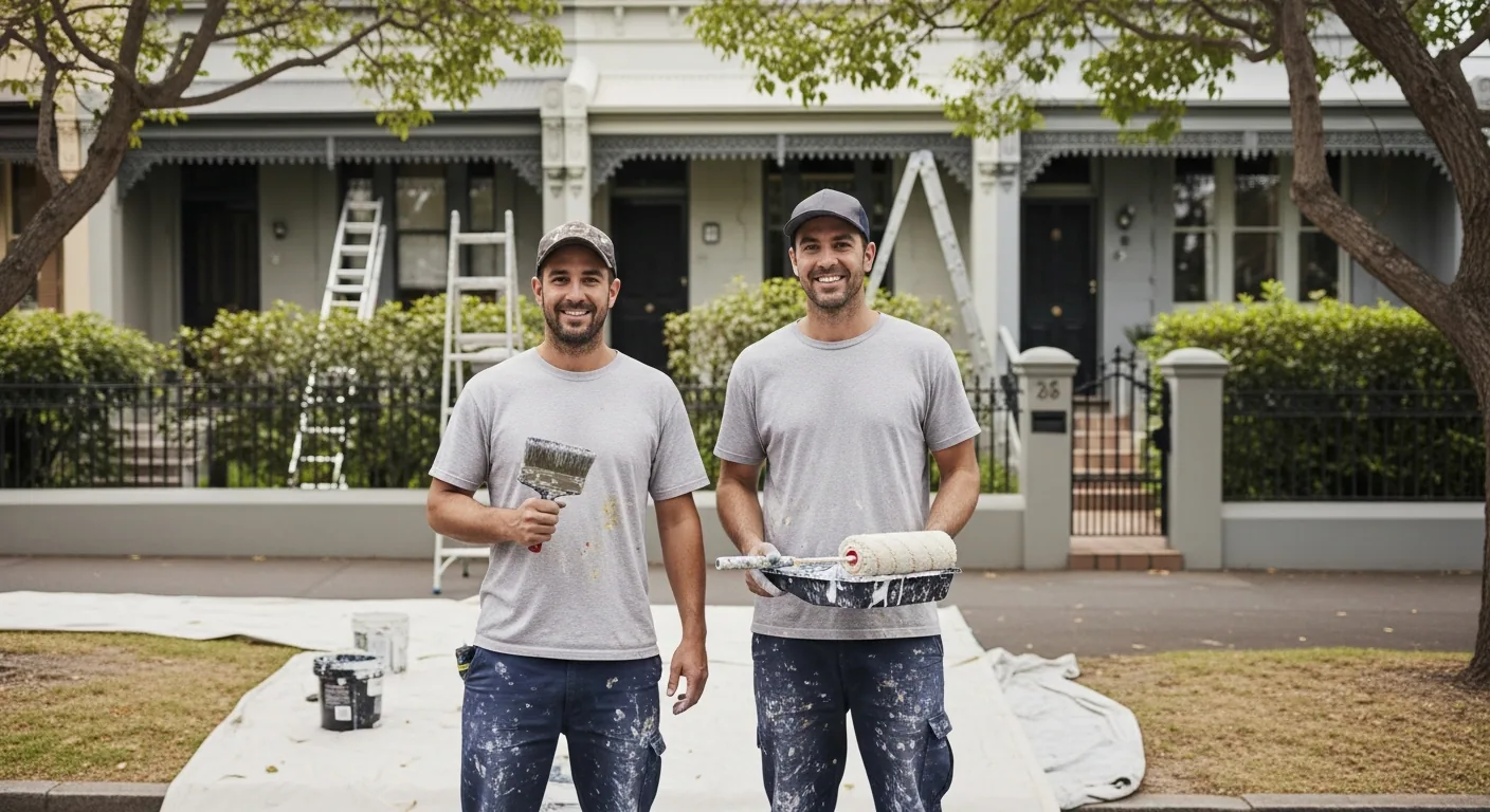 St Kilda Painters team at work in St Kilda